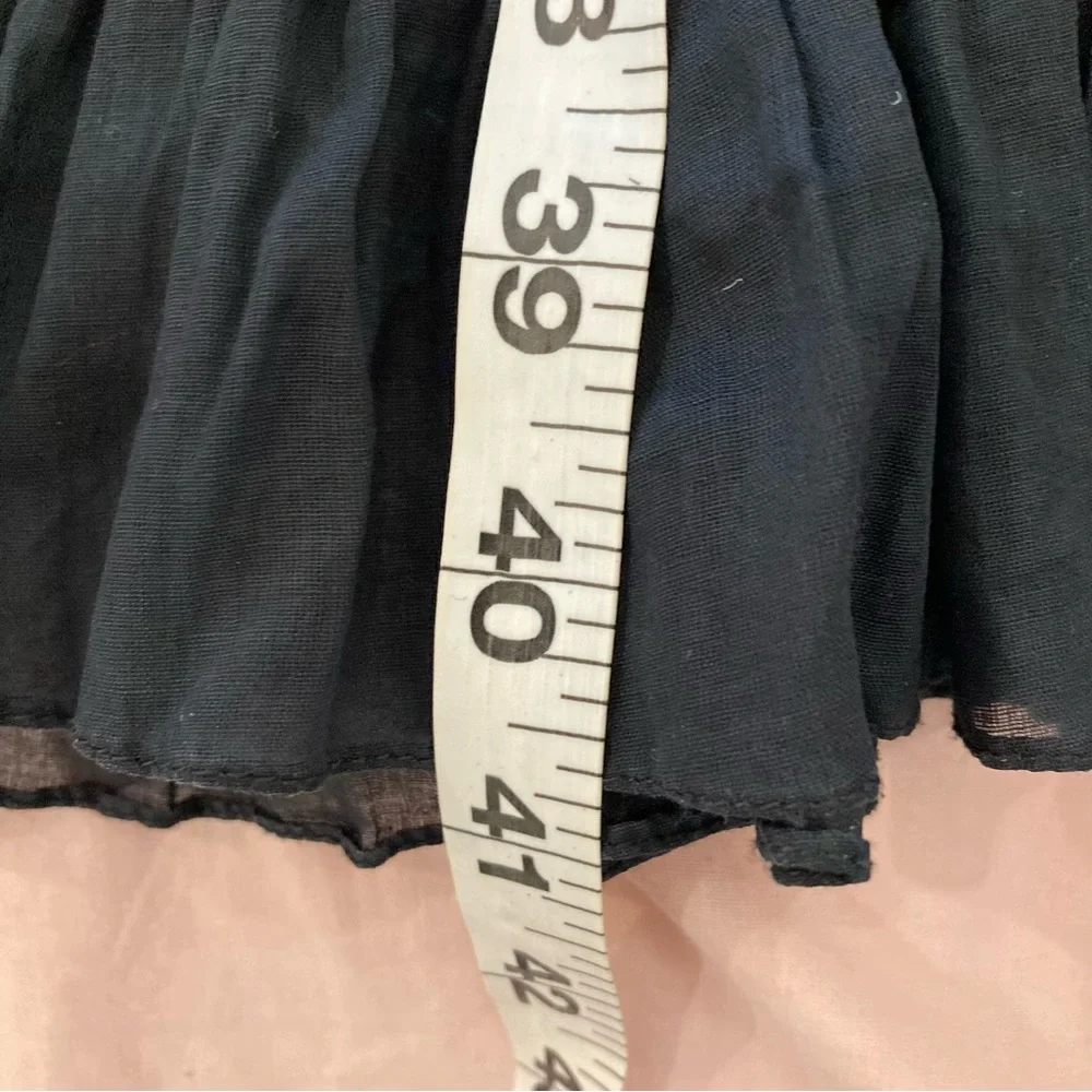 Anthropologie Odille black dress tiered ruffles whimsigoth special occasion - Picture 11 of 15